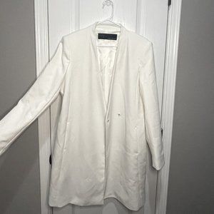 Zara White Blazer Large